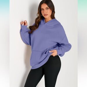 EFAN Oversized Pullover Purple Hoodie